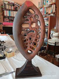 Scultura ceramica astratta vintage H 46 - Vassura