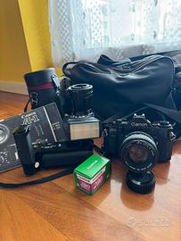Set canon A-1 con motore
