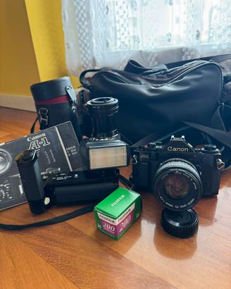 Set canon A-1 con motore