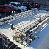 2x Slitte porta scale tetto furgone con supporti