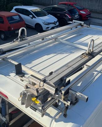 2x Slitte porta scale tetto furgone con supporti