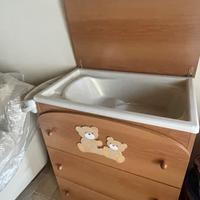 Cassettiera con  vaschetta fasciatoio 65 euro