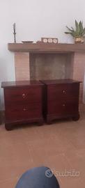 Coppia comodini legno massello