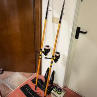 Coppia Canne e Mulinelli Shimano BeastMaster surf