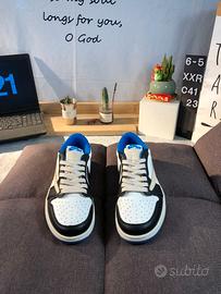 Jordan 1 *Travis Scott Retro Low Blu 43