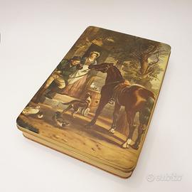 Scatola di latta vintage Lazzaroni la locandiera"