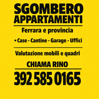 Sgombero case e cantine - Ferrara