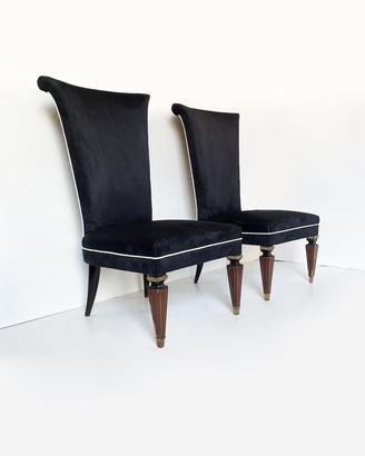 Poltroncine Decò - velluto nero