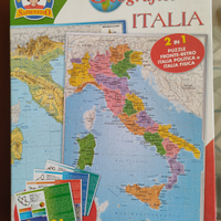 Puzzle Geografico dell'Italia fronte-retro