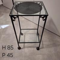 Carrello in ferro battuto artigianale 