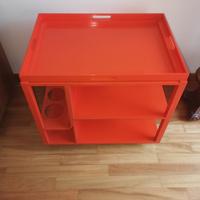mobile carrello bar vintage arancione