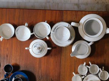 servizio da thè finissima porcellana anni 50'