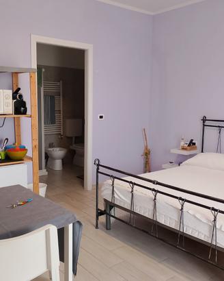 Stanza con bagno ed angolo cottura