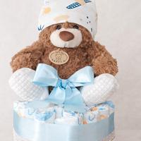 torta pannolini realizzata a mano 