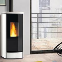 STUFA A PELLET PIAZZETTA MOD. P220M TOP NERO OPACO