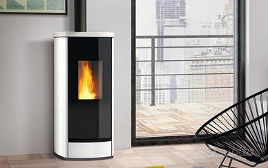 STUFA A PELLET PIAZZETTA MOD. P220M TOP NERO OPACO