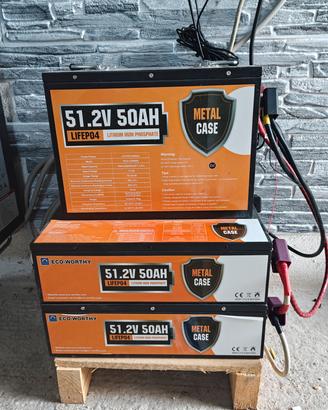 batterie per fotovoltaico  totale 7.5 kwt 