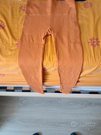 leggings stradivarius xs arancione elastici pino