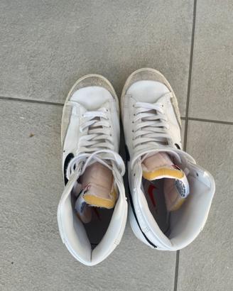Scarpe NIKE BLAZER bianche uomo