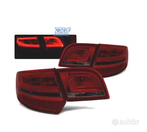 FANALI A LED PER AUDI A3 8P SPORTBACK 04-08 ROSSO 