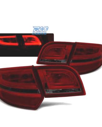 FANALI A LED PER AUDI A3 8P SPORTBACK 04-08 ROSSO 