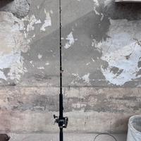 Canna da pesca con mulinello da traino