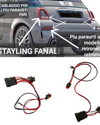 CABLAGGIO stop PIU PARAURTI FIAT 500