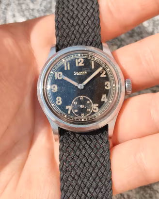 Orologio Silvana WW2 cassa acciaio anni 40 