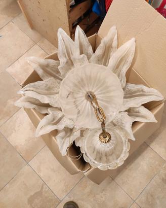 Lampadario cristallo murano
