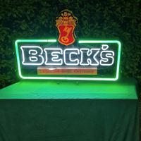 insegna luminosa vintage  bar birra 