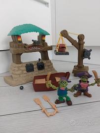 Isola dei pirati, torre, carrucola, 2 personaggi