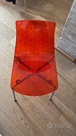 Set 4 Sedie CALLIGARIS modello ICE - Arancione