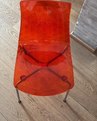 Set 4 Sedie CALLIGARIS modello ICE - Arancione