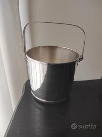 Elegante Secchiello Porta Ghiaccio in Acciaio Inox