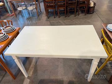Tavolo rettangolare laccato bianco