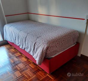 Letto una piazza con contenitore