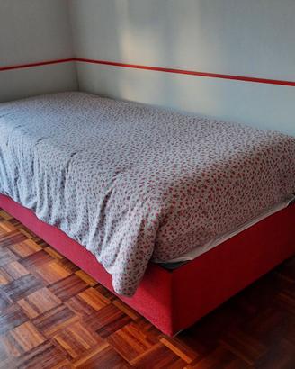 Letto una piazza con contenitore