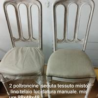 Sedie/Poltroncine bianche