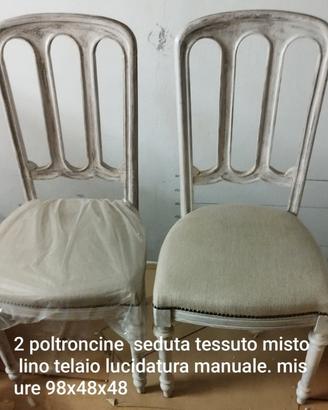 Sedie/Poltroncine bianche