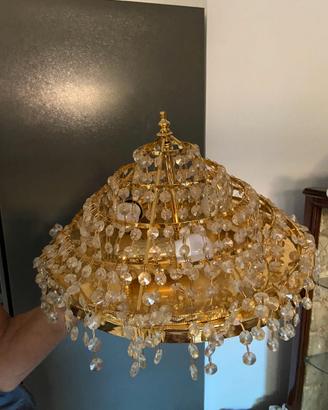 lampadario gocce di cristallo