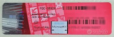 Windows 10 Professional Coa Sticker