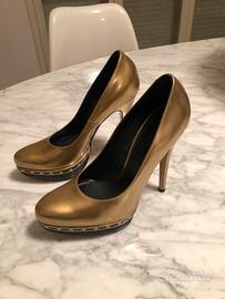 Scarpe donna color Oro decoltè Sebastian