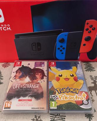 Nintendo Switch + giochi + microSD 128 + accessori