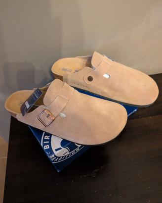 Birkenstock Boston Soft Footbed 40 Beige Mud Nuove