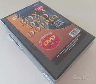 3 Custodie DVD doppie colore nero nuove
