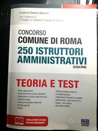 libro concorso comune di Roma 250 istruttori