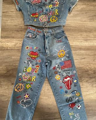 Energie completo jeans e giaccha vintage donna1995