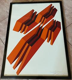 Franco grignani serigrafia quadro