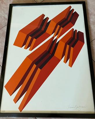 Franco grignani serigrafia quadro