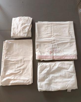 Set Biancheria da Letto Lettino Bambini in cotone